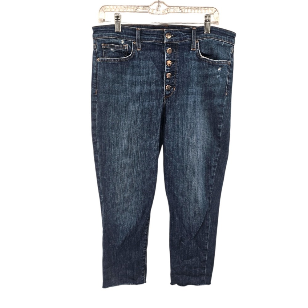 JOE'S Jeans Women's 32 Button Fly High Rise Distressed Ankle Skinny Jeans